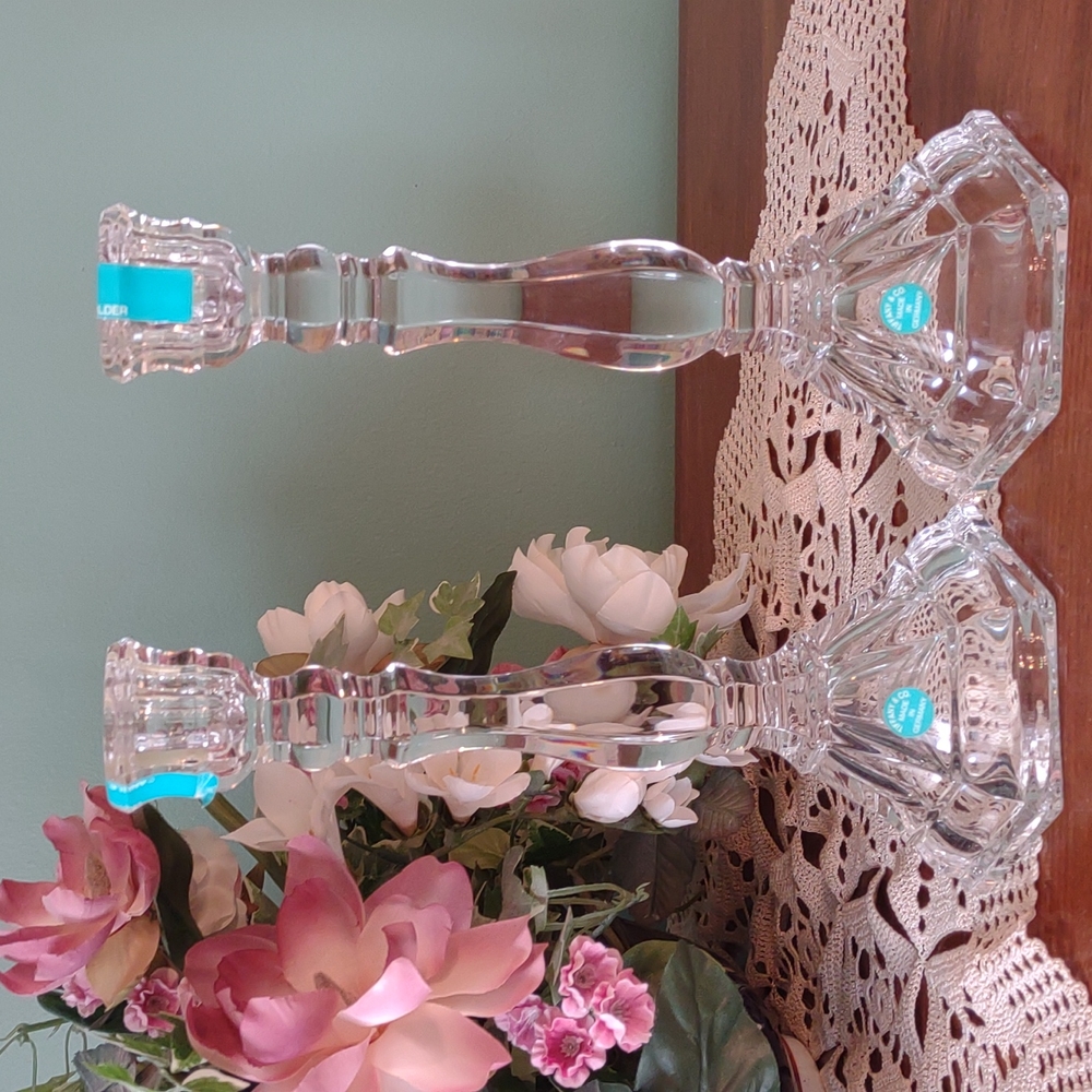 Tiffany & Co. Crystal Candlestick Holders